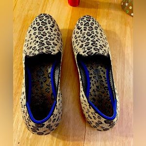 Rothy’s Loafers, leopard print, 9 1/2.